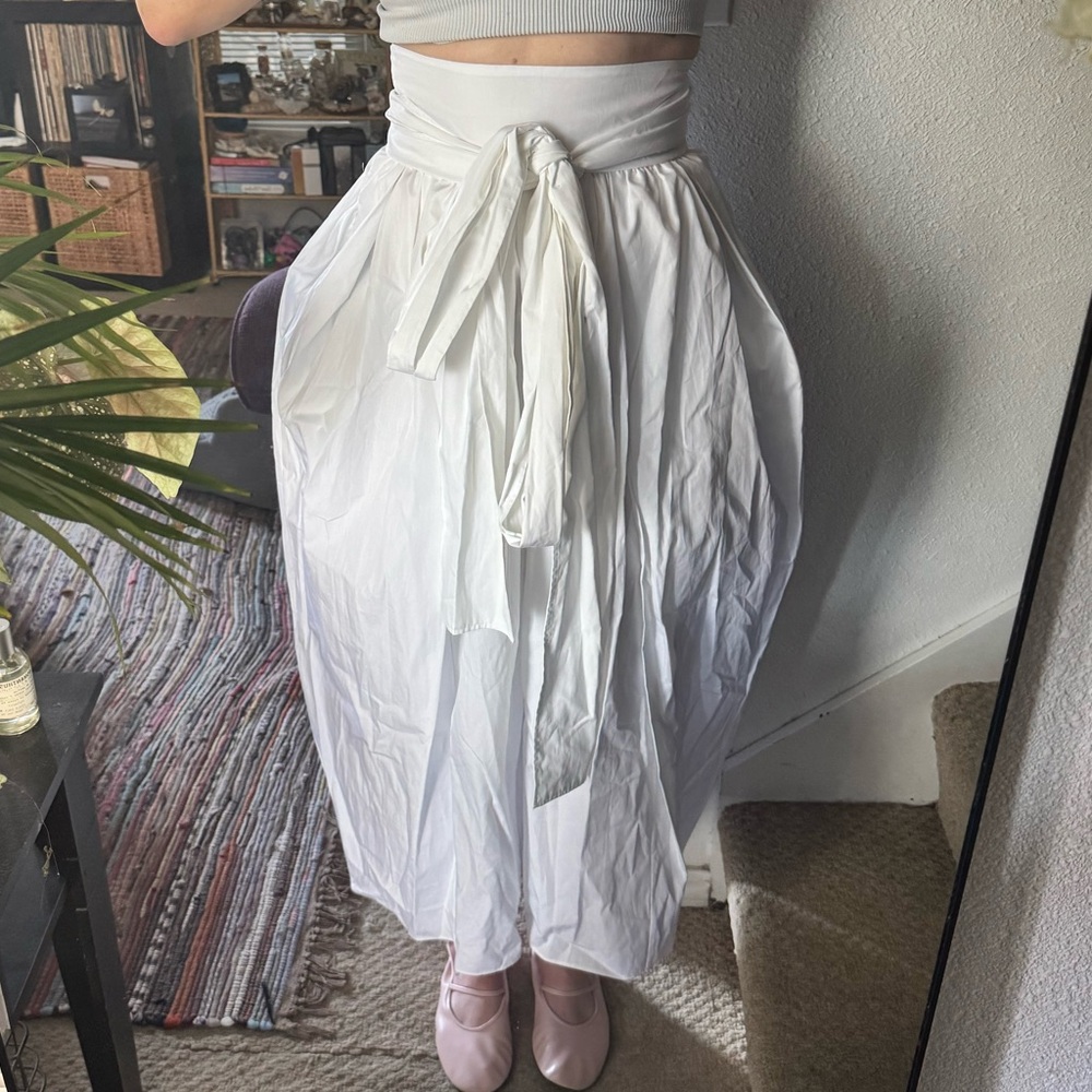 Cecilie Bahnsen White Junita Skirt